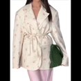 thumbnail image 3 of de Larga con Estampado para Mujer, Chaquetas Ajustadas con Hombreras Acolchadas para un Estilo Informal de Negocios Albaricoque S, 3 of 8