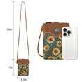 thumbnail image 5 of Bolso de mano Montana West PH02-597BR con forma de girasol con forma de bandolera, 17 x 4 x 19 cm, 5 of 5