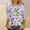 Multicolour, variant on Jacenvly Women Tops Clearance Women's Ladies' 3/4 Sleeve Flowers Printed Round Neck Long Sleeve Round Neck Top/Shirt Women's Tops on Clearance