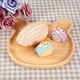 thumbnail image 5 of Breakfast Plate, Easy Cleaning Easy to Storage Wooden Plate, 2pcs Snacks Holding Candy, Cookie Children's Dinner Plate Home Decor ANGGREK EG3113, 5 of 8
