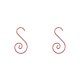 thumbnail image 4 of sweethay Ganchos en forma de S de metal Remolino Adorno Percha Árbol de Navidad Decoración Accesorios rojo 2piezas sweethay CBP133448, 4 of 5