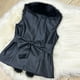 thumbnail image 4 of Chaquetas y abrigos casuales sin mangas y sin capucha para mujer, de mezcla de lana, de moda, de vendaje liso, sin mangas, abrigo cálido de invierno, abrigo para mujer, 4 of 6