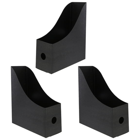 3Pcs File Sorter Document Organizer Cabinet Storage Box with Dividers Desktop Case for Office Use