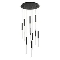46477-019 Eurofase Lighting Benicio - 27.5W 11 LED Chandelier-18 Inch Tall and 22 Inch Wide-Matte Black Finish