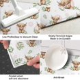 thumbnail image 3 of White Highland Cow Leaf Pattern Kitchen Rug Mat,Kitchen Runner Rugs Non Skid Washable,Decorative Kitchen Floor Mats for Kitchen,Sink,Laundry,17"X47", 3 of 5