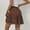 Z6-Brown, variant on Leesechin Skirts for Women Ladies Summer Casual Vintage High Waist Floral Print Beach Ruffled Dress