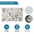 thumbnail image 6 of Black Grey Botanical Placemats Set of 12, Rustic Country Spring Floral Summer Leaf Placemats for Dining Table, Place Mats for Kitchen Tabletop, Waterproof Wipeable Dining Table Mats Set, 6 of 9