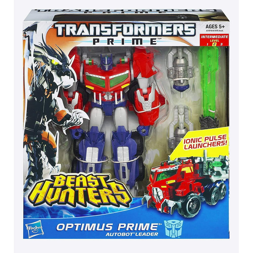 transformers prime beast hunters voyager class optimus prime