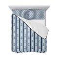 thumbnail image 7 of Navy Blue Anchor Nautical Full Size Down Alternative Comforter, Lightweight Comforter Quilt Bedding Set with Pillow Shams Blue Coastal Ocean All Seasons Bed Comforter Duvet Insert 78"x90", 7 of 7