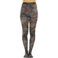 thumbnail image 2 of ToBeInStyle Women's Opaque Multicolor Animal And Floral Print Grey Pantyhose - One Size, 2 of 7