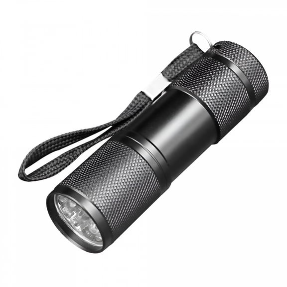 HIBIBUD Blacklight Detection 9 LED UV Ultra Violet Mini Flashlight Torch Light Lamp Clearance