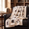 thumbnail image 4 of Halloween Cute Ghost Throw Blanket, Soft Warm Comfy Flannel Blankets for Sofa Bed Indoor Home Cozy Relaxation, 4 of 6