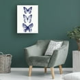 thumbnail image 3 of Canvas Wall Art - Jean Plout 'Indigo Butterfly Study A' Wall Art for Living Room, Bedroom, or Office Décor by Trademark Fine Art - 14 x 19 Inches, 3 of 4