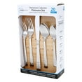 thumbnail image 4 of Mainstays Pierremont 20 Piece Polished Adult Stainless Steel Flatware Set, Service for 4, 4 of 21