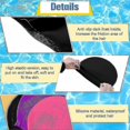 thumbnail image 5 of Extra Large Silicone Swim Cap For Long Hair Braids Dreadlocks, Waterproof Swimming Caps For Women Men Kids, 5 of 5
