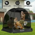 thumbnail image 5 of 10x10Ft Pop-Up Canopy Screen House Tent Patio Gazebo- Lightweight Outdoor Screen Room with Mosquito Netting, UPF 50+ UV Protection, Easy Setup & Carry Bag,Fits 4-6 Adults for Camping, Garden,Backyard, 5 of 10