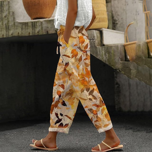 WILLBEST Pantalones Casuales de Mujer Para Uso Diario, Diseño Sólido y Cómodo Para El Verano, Fácil Cuidado y Opciones de Estilo Versátiles.