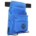 thumbnail image 5 of Graintex SS2132 10 Pocket Nail & Tool Pouch Blue Color Suede Leather with 2” Webbing Belt for Constructors, Electricians, Plumbers, Handymen, 5 of 6