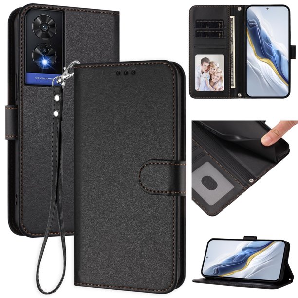 Funda Cartera GANGXUN para TCL 505 – Cierre Magnético, Protección RFID, Correa Desmontable, Compatible con Carga Inalámbrica