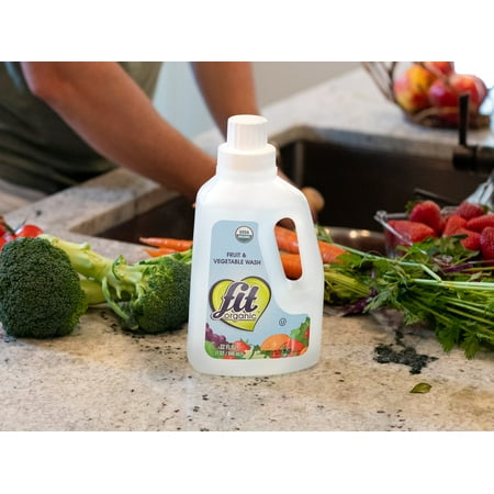 FIT Organic: Fruit & Vegetable Wash Soaker, 32 oz Bottle