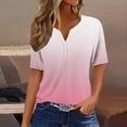 thumbnail image 2 of Womens Summer Tops Dressy Casual 2025 Tshirts Shirts Graphic Vintage Funny Basic Tees Fitted V Neck, 2 of 5