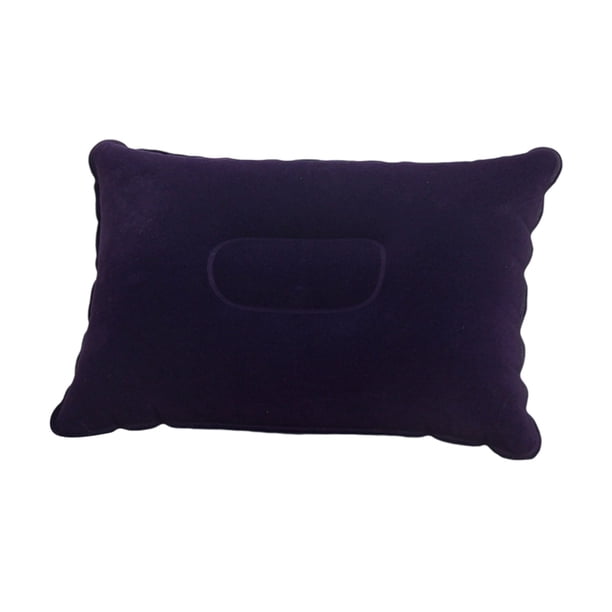 Almohada inflable para acampar y viajar | Almohada inflable portátil con superficie suave y aterciopelada | Cojín inflable compacto para senderismo, playa, exteriores y uso doméstico