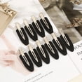 thumbnail image 4 of 10pcs/set No Bend Seamless Hair Clips Side Bangs Barrette Makeup Washing Face Accessories Women Girls Styling Hairpins, 4 of 9