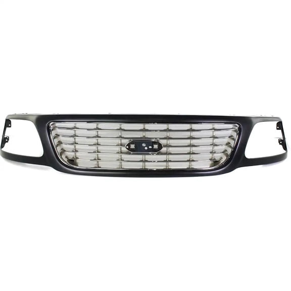 New Grille Assembly Compatible With Ford F-150 Heritage XL 6 Cyl 4.2L F-150 Heritage XLT 6 Cyl 4.2L F-150 Lightning 8 Cyl 5.4L 2001-2004 By FO1200423 3L3Z8200AC