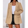 thumbnail image 3 of BTFBM Blazers for Women Spring Business Casual Clothes Open Front Oversized Winter Coats Work Office Suit Jackets, 3 of 9