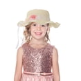 thumbnail image 3 of ColoMX 2Pcs Bolso de moda Niños Daisy Sun Hat Niñas Verano Playa Sombrero Wave Sombrero de paja Topee Niños Sombrero y bolso para niñas (Blanco lechoso), 3 of 8