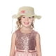 thumbnail image 3 of ColoMX 2Pcs Bolso de moda Niños Daisy Sun Hat Niñas Verano Playa Sombrero Wave Sombrero de paja Topee Niños Sombrero y bolso para niñas (Blanco lechoso), 3 of 8