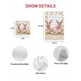 thumbnail image 7 of Easter Bunny Eggs Kitchen Dish Towels for Drying Dishes Set of 4, Spring Tulips Rustic Rabbits Grey Plaid Waffle Weave Microfiber Hand Tea Bathroom Towels Quick Dry & Absorbent Towel 15.7x23.6, 7 of 7