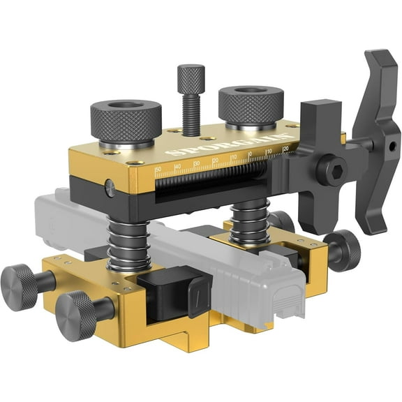 [Updated] Heavy-Duty Pistol Sight Pusher Tool - Ideal for Handguns' Front & Rear Sight Removal & Adjustment Golden