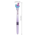 thumbnail image 5 of Black Gel Pen Liquid Paillette Handle Cartoon Cap Painting Writing Stationery Soft RubberPurple Pen Holder 26-27s, 5 of 5