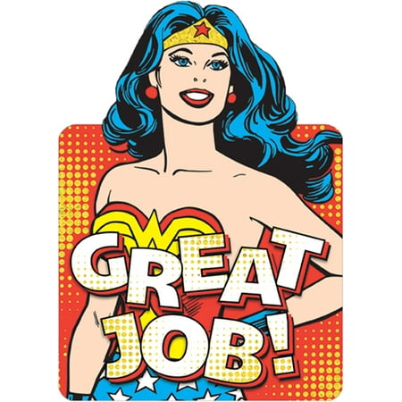 Paper House Productions Wonder Woman Great Job Die Cut Foil Superhero Congratulations Card For (Congratulations And All The Best Wishes)