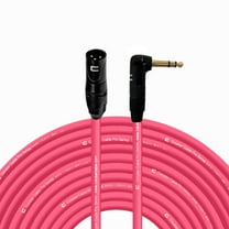 Coluber Cable Right Angle 1/4 TRS to XLR Male (3-Pin) Balanced Stereo Cable