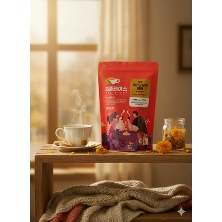 Roasted Marigold Tea Bags (50 Tea Bags) | Tea Place 티플레이스 볶은 메리골드차