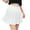 White, variant on Fvwitlyh Denim Skirts For Women Women Skirt Fashionable New Pattern Minimalist Solid Color Elastic Waistband Comfortable And Versatile Slim Fit Pleated Skirt Navy,L