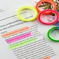 thumbnail image 4 of LNGOOR 5pcs Ultra Fine Index Tabs Transparent Tear-off Sticky Tape Note Waterproof Writable Colorful Highlighter  Five Colors, 4 of 7