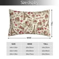 thumbnail image 4 of Disketp Pillow Covers Paris Vintage Pattern Throw Pillow Case Cushion Covers,Cushion For Bedroom,Couch,Home (Pillow core not included)-20"X30", 4 of 9