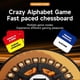 thumbnail image 3 of Alphabet Chessboard Game, Fast-Paced Word Game, Interactive Family Board Game Alphabet Card Game for Kids Adults, 3 of 5