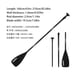 thumbnail image 2 of Remo de SUP desmontable de doble cabeza, remo de barco para Kayak de longitud ajustable, remo de pie portátil de aleación de aluminio para deportes acuáticos, 2 of 9