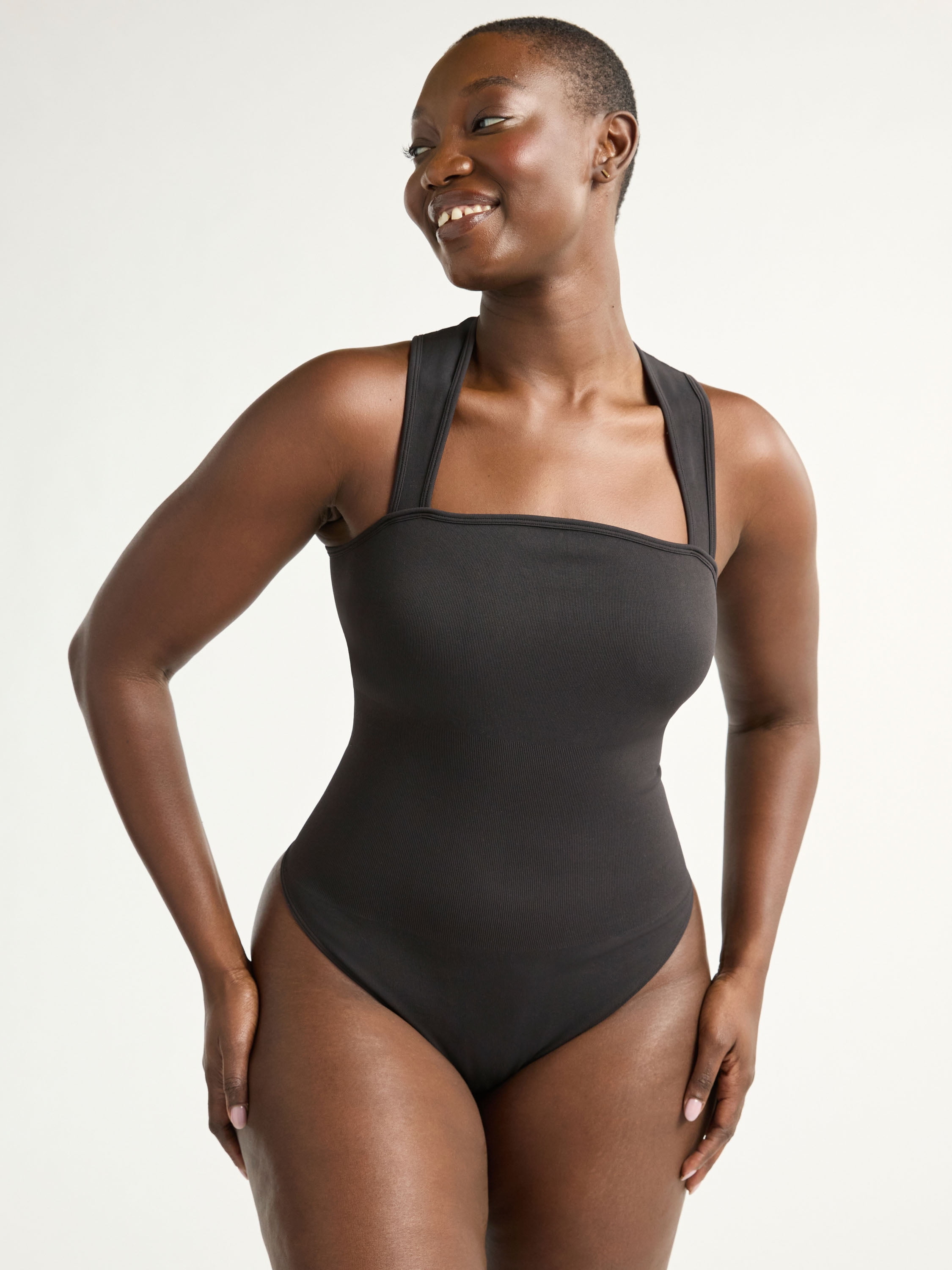 Joyspun Women's Slimming Seamless Sleeveless Bodysuit, 2-Pack, Sizes S-XXXL