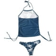 thumbnail image 7 of SEMIMAY Women Two Piece Swimsuits High Waisted Bikini High Neck Top Sporty Bathing Suits, 7 of 7