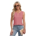 thumbnail image 3 of 1pcs Womens Sleeveless Tank Top Pink S To prevail in kind, 3 of 6