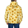 thumbnail image 5 of Zip Up Hoodies for Men - Yellow White Striped Sunflower Long Sleeve Comfrt Men'S Fashion Hoodies & Sweatshirts, Jackets for Men Hoodies Pullover Clothing Clothes with Pouch, 5 of 5