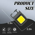 thumbnail image 2 of HIBIBUD Flashlights High Lumens,Magnetic Fixation Rechargeable Flashlights,Keychain Design Flash Light,Black2, 2 of 7