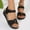 Black, variant on Comfort Sandals for Women, Wide Width Ankle Strap Daily Open Toe Summer Shoes White Size 8.5