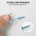 thumbnail image 5 of Unique Bargains 20pcs Cup Ceiling Hooks Metal Screw in Hanger Hooks for Home Office Blue, 5 of 7