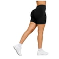 thumbnail image 5 of COMVALUE Women's Workout Impact Shorts 3.6" /4.5" Scrunch Butt Lifting Gym Shorts Yoga Running Biker (Black, S), 5 of 7